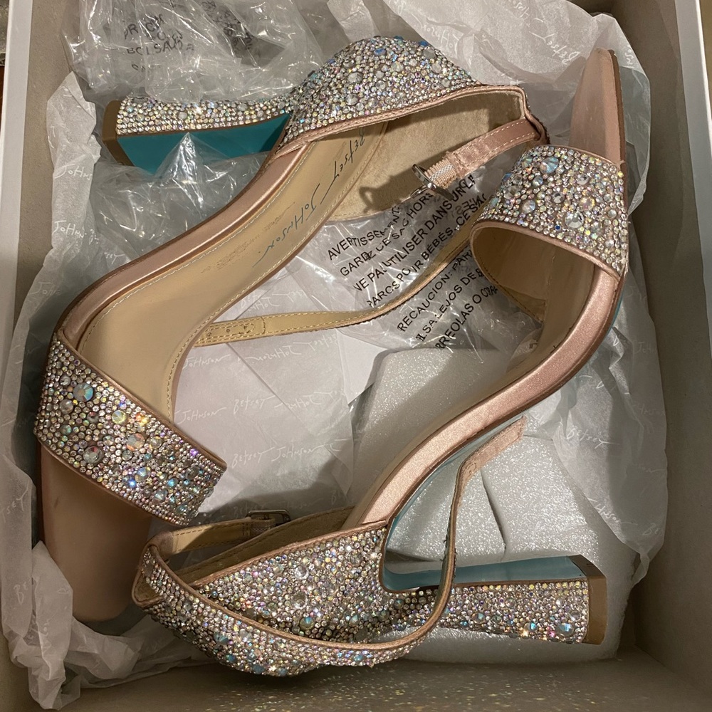 Cynthia Rowley sparkle heels.